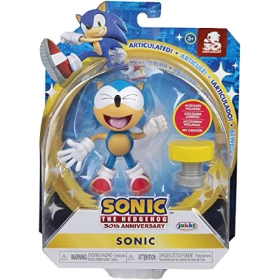 Image of Sonic The Hedgehog 11 cm articulated figure Classic character + spring
