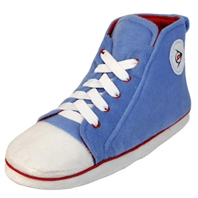 Image of DUNLOP Womens Hi Top Trainer Boot Slippers Sky Blue UK 5 6