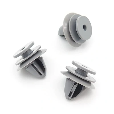 Image of VVO Fasteners Plastic Side Skirt, Sill Moulding Cover Trim Clip, Grey (Pack of 10)