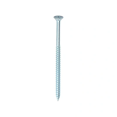 Image of TIMCO Twin Threaded Woodscrews PZ Double Countersunk 8 x 3 Zinc Plated Box of 200