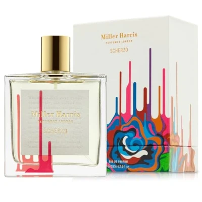 Image of Miller Harris Scherzo Eau de Parfum 100ml Luxury Floral Oudh Perfume Sweet Peony &amp; Vanilla Notes
