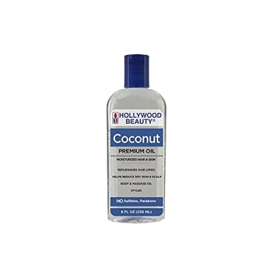 Image of Hollywood Beauty Coconut Oil Moisturizes Hair and Skin, 8 Ounce oz.