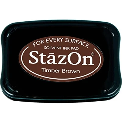 Image of Tsukineko StazOn Stamp Pad, Brown, L