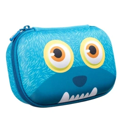 Image of ZIPIT Wildlings Pencil Box for Kids Case School Organizer Bag Large Capacity Pouch (Blue)