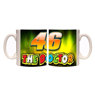 Image of Juko Valentino Rossi The Doctor Logo Mug Motorbike Gift Idea