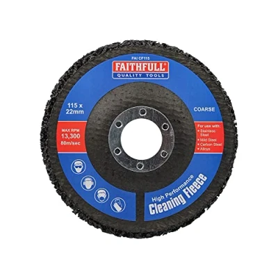 Image of Faithfull Abrasive Cleaning Fleece Disc For Rust and Paint Removal 115mm (4.5in) Coarse