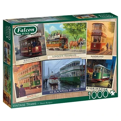 Image of Jumbo, Falcon de luxe Vintage Trams, Jigsaw Puzzles for Adults, 1000 Piece
