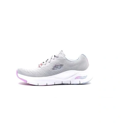 Image of Skechers Sport ARCH FIT Trainers, Women&#039;s, Size: 6.5, Grey/lavender/light blue Textile