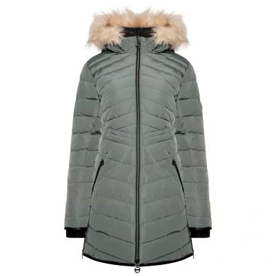 Image of Dare 2B Womens/Ladies Striking III Long Length Padded Jacket (Duck Green) Size 8 UK