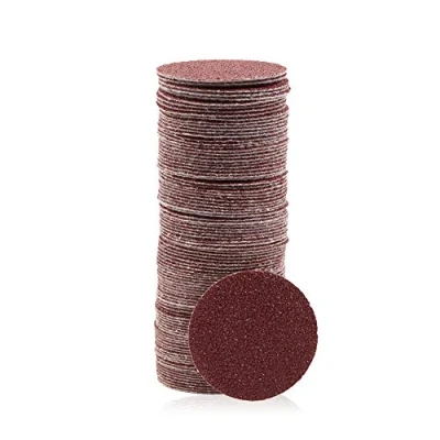 Image of SPEEDWOX 100pcs Sanding Discs 2 inch Sandpaper 40 Grit Hook and Loop for Sanders Drill Grinder Rotary Tools Attachment Woodworking Wood Auto, No Hole
