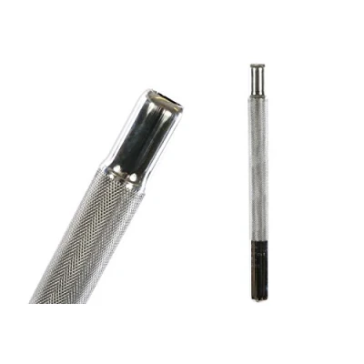 Image of bankrupt_bike_parts OLD SCHOOL BMX 12&quot; KNURLED EXTRA GRIP 25.4mm SEAT POST CHROME 300mm HARD TO FIND