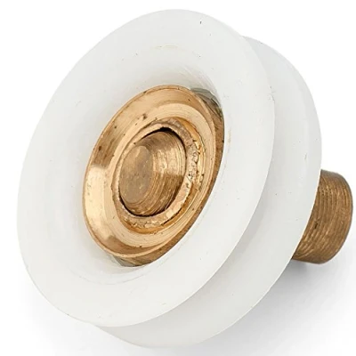 Image of Shower Part DOOR Rollers, V Grooved Ball Joint, 4X, Diameter 20mm, Thickness 6mm, Replacement Parts,