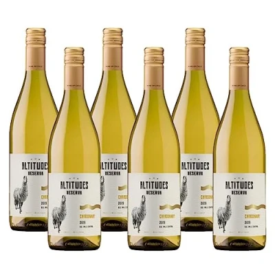 Image of Case of 6 Altitudes Reserva Chardonnay White Wine 75cl 12% abv