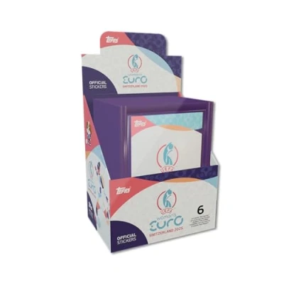 Image of Topps Official Women&#039;s EUROS 2025 Sticker Collection Full Box 50 Packs per (300 Stickers)