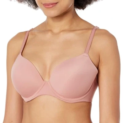 Image of Freya Womens Undetected T Shirt Bra Beige Polyamide Size 34FF