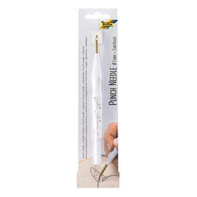 Image of folia Including Threading aid, Special Novel Needle Punching, White, One Size