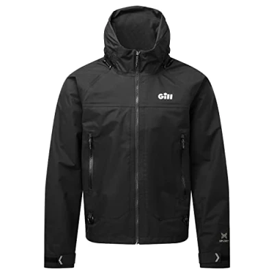 Image of Gill Mens Verso Coat Jacket Black Lightweight Breathable Quick Dry Waterproof Sprayproof