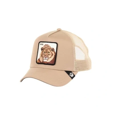Image of Goorin Bros. The King Lion Beige Adjustable Trucker Cap