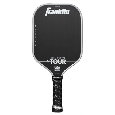 Image of Franklin Sport Pro Pickleball Paddles FS Tour Series Carbon Fiber Official USA (USAPA) Approved Dynasty Player Paddle 14mm Polymer Core Gray