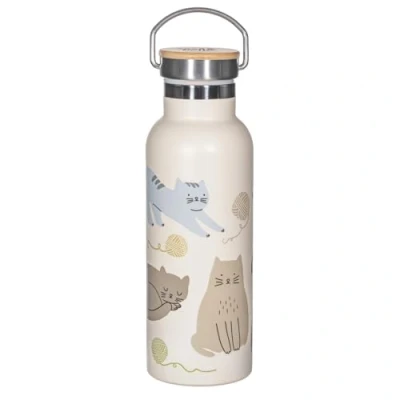 Image of Sass &amp; Belle Cats Metal Water Bottle