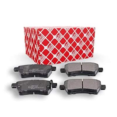Image of 44060EA090, 44060EA091, 44060EB325, D4060EB300 Brake pad set FEBI BILSTEIN 116351 Rear Axle with acoustic wear warning NISSAN: Pathfinder 3