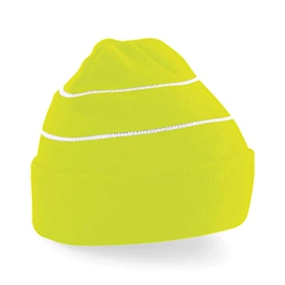 Image of Beechfield Enhanced Viz Beanie Fluorescent Yellow