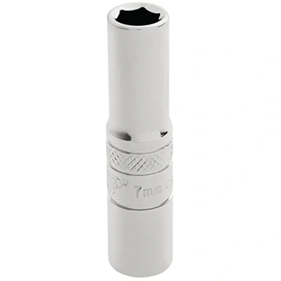 Image of Draper HI TORQ� 6 Point Deep Socket, 1/4&quot; Sq. Dr., 7mm
