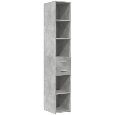 Image of vidaXL Highboard Concrete Grey 30x42.5x185 cm Engineered Wood