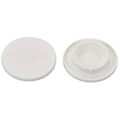 Image of Le Creuset Set of 2 Silicone Mill Caps White