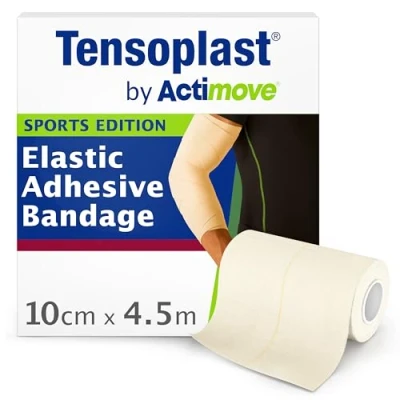 Image of Tensoplast by Actimove Sports Edition EAB Tape for Firm Compression, with Medium Support Joints, 10 cm x 4.5 m, Cream, 1 Roll