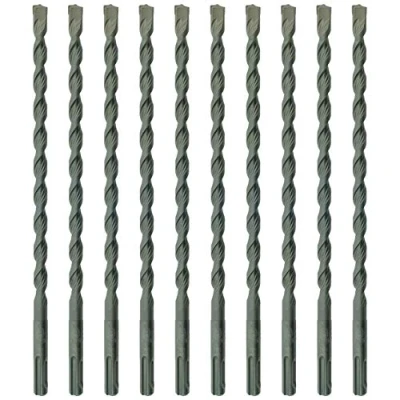 Image of 10 x SabreCut SDSE10_10 10mm 460mm PGM Approved SDS Plus Drill Bits For Stone Concrete Brick