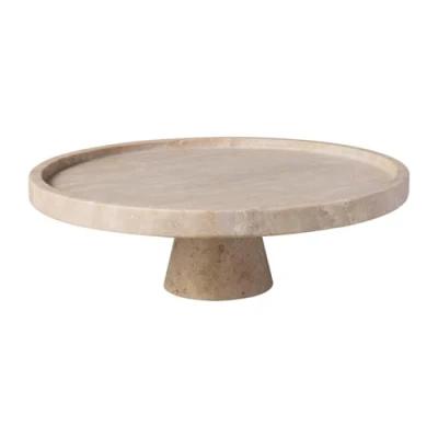 Image of Villeroy &amp; Boch Manufacture Travertine Footed Serving Platter