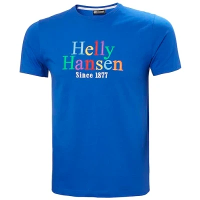 Image of Helly Hansen Mens Core Graphic T Shirt Cobalt 2.0, 2XL