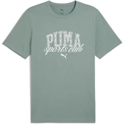 Image of Puma Class Graphic TEE Print Tshirt, Men&#039;s, Size: Large, Green moon