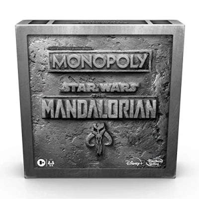Image of Hasbro Monopoly Star Wars The Mandalorian Edition Boxed Game Inspired by (Italian Version )