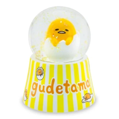 Image of Sanrio Gudetama Mini Light Up Snow Globe 3 Inches Tall