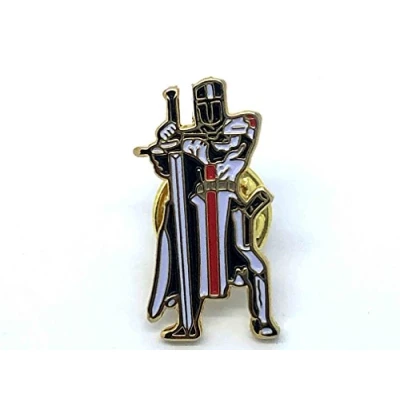 Image of Patch Nation Knights Templar Crusader Masonic Metal Pin Badge