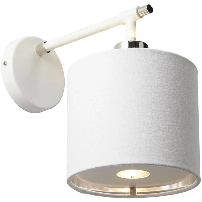Image of Balance 1 Light Indoor Dome Wall Polished White, Nickel, E27