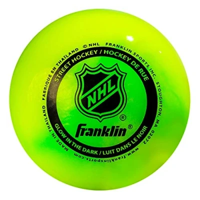 Image of Franklin Sports NHL Street Hockey Glow In the Dark Ball