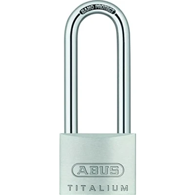 Image of ABUSE 54 TI/40 HB63 56451 Titanium exterior padlock with high handle