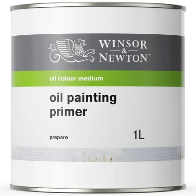 Image of Winsor &amp; Newton 1 Litre Oil Painting Primer, Transparent, 3054994