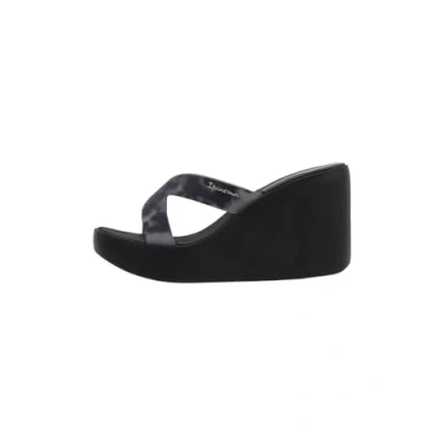 Image of Ipanema High Fashion Slide Fem, Women&#039;s Platform Wedge Slippers, Aq406 Black Grey, 7 UK