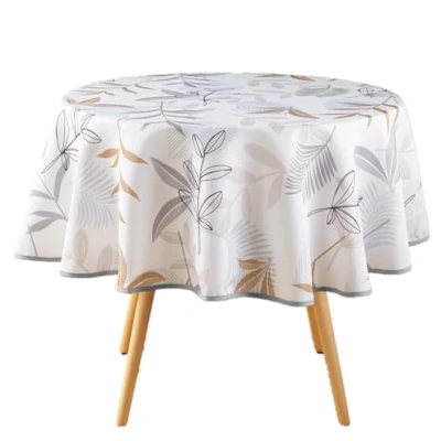 Image of Douceur d&#039;Intérieur Round Tablecloth 180 cm Polyester Miraline
