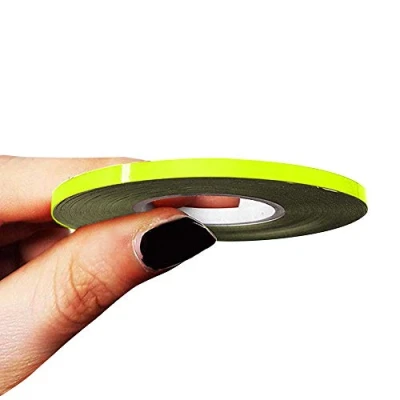 Image of 4R Quattroerre.it 10460 Trim Stripes Adhesive Strips for Cars, Neon Yellow, 3 mm x 10 mt