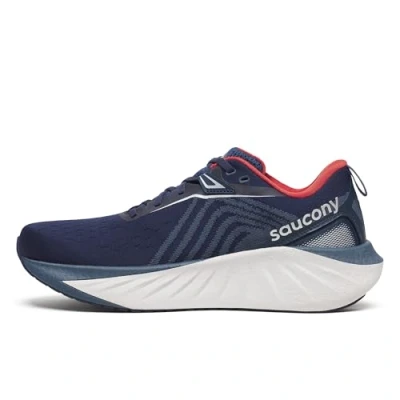 Image of Saucony Triumph 22 Road running shoes, Men&#039;s, Size: 8, Navy/dusk Textile/synthetics