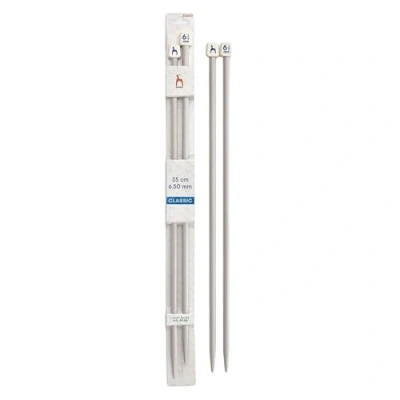 Image of Pony Classic Single pointed ndls aluminium 35cm 6.50mm 1pc