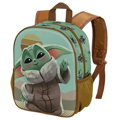 Image of Star Wars The Mandalorian Say Hi Small 3D Backpack, Blue