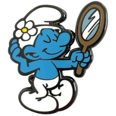 Image of Pawprint Family Vanity Smurf Enamel Pin Badge The Smurfs Official Merchandise