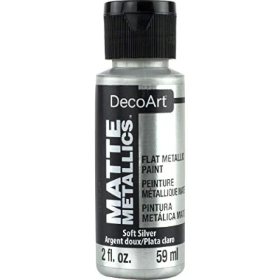 Image of Deco Art Americana Acrylic Matte Metallics 2Oz Soft Silver