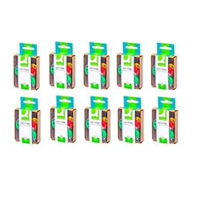 Image of Q Connect Key Fobs 6 Assorted (10 Pack)